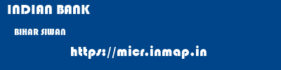 INDIAN BANK  BIHAR SIWAN    micr code
